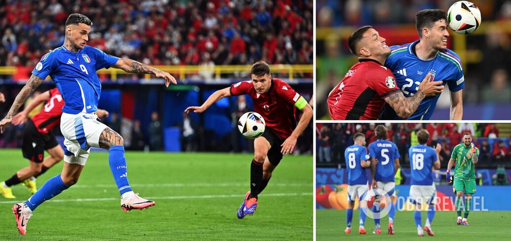 Italy turned the match around in 5 minutes and won a strong-willed victory over Albania at Euro 2024. Video.