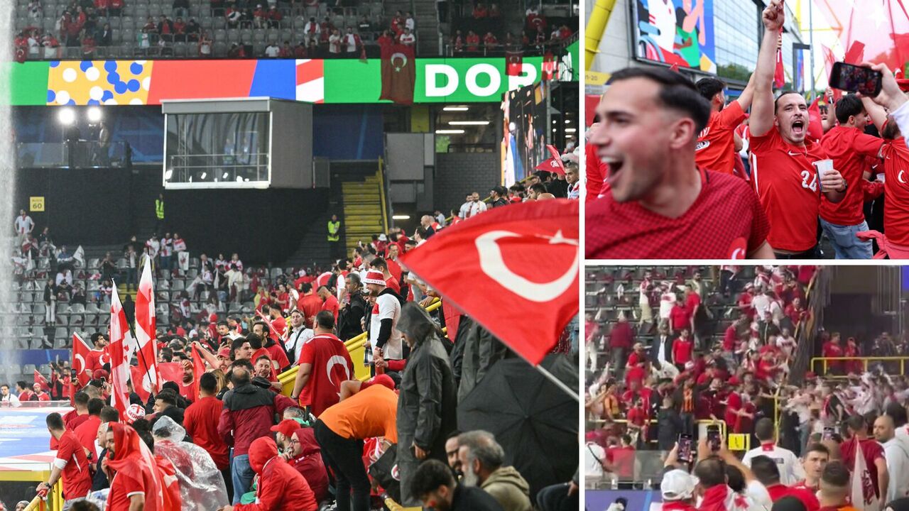 Fans at Euro 2024 staged a huge brawl before the Turkey–Georgia match. Video