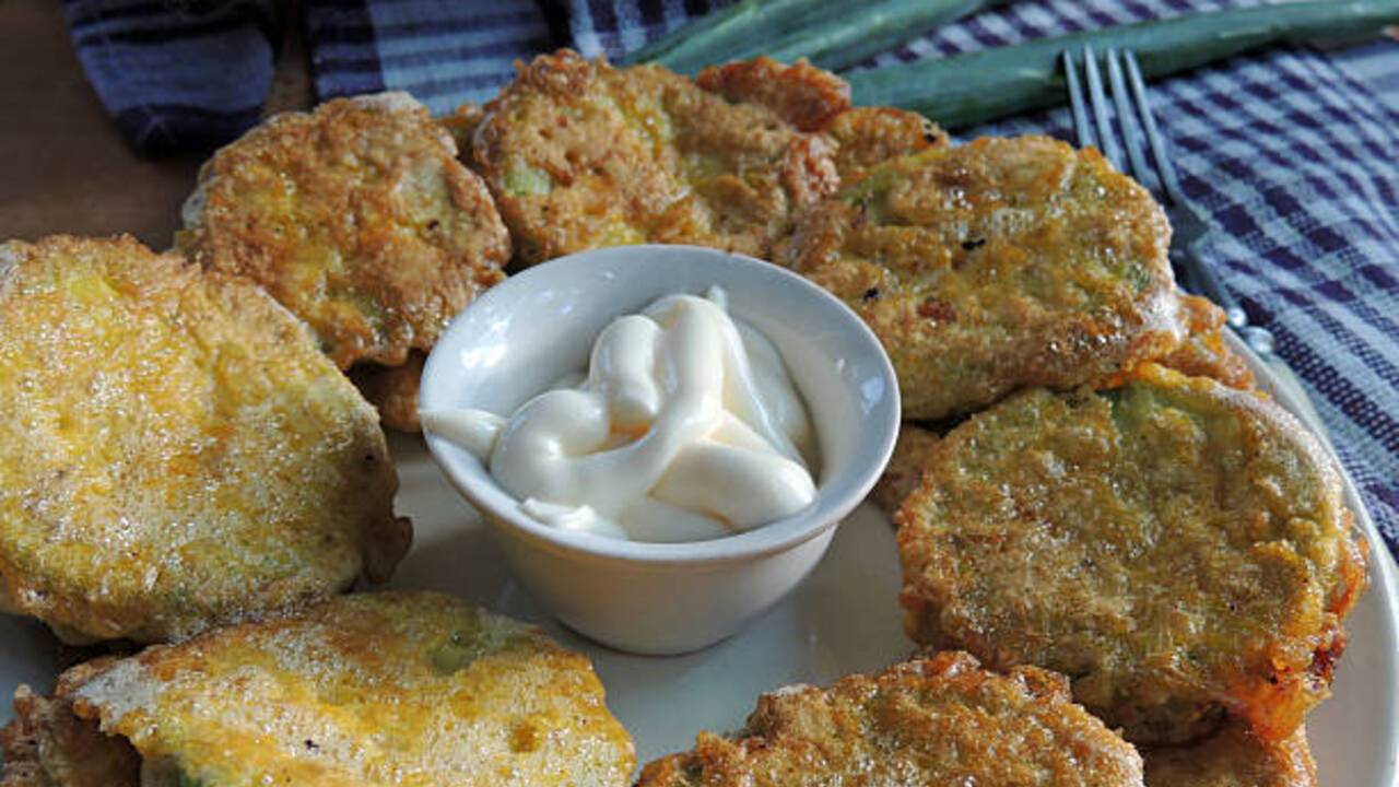 Hearty potato and zucchini pancakes for a quick lunch or dinner