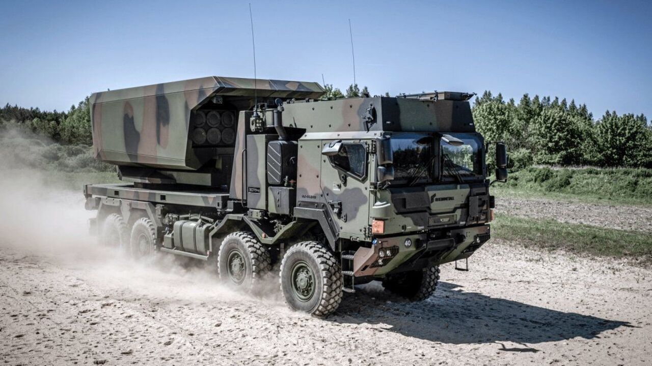 Updated HIMARS: the German concern presented the MLRS for the massive long-range cruise missile JASSM. Photo.