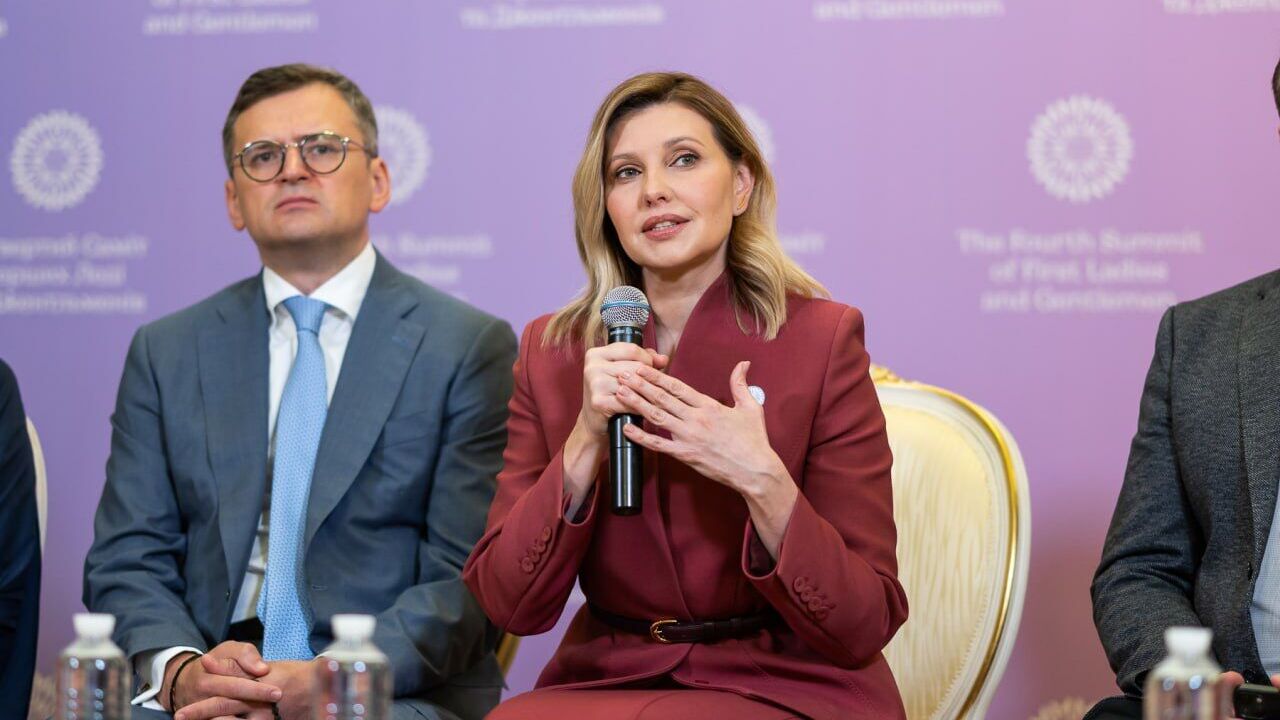 Olena Zelenska chose an unexpected color for an official meeting and completely abandoned jewelry