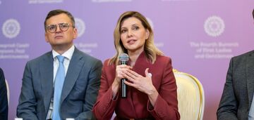 Ołena Zełenska wybrała nieoczekiwany kolor na oficjalne spotkanie i całkowicie porzuciła biżuterię