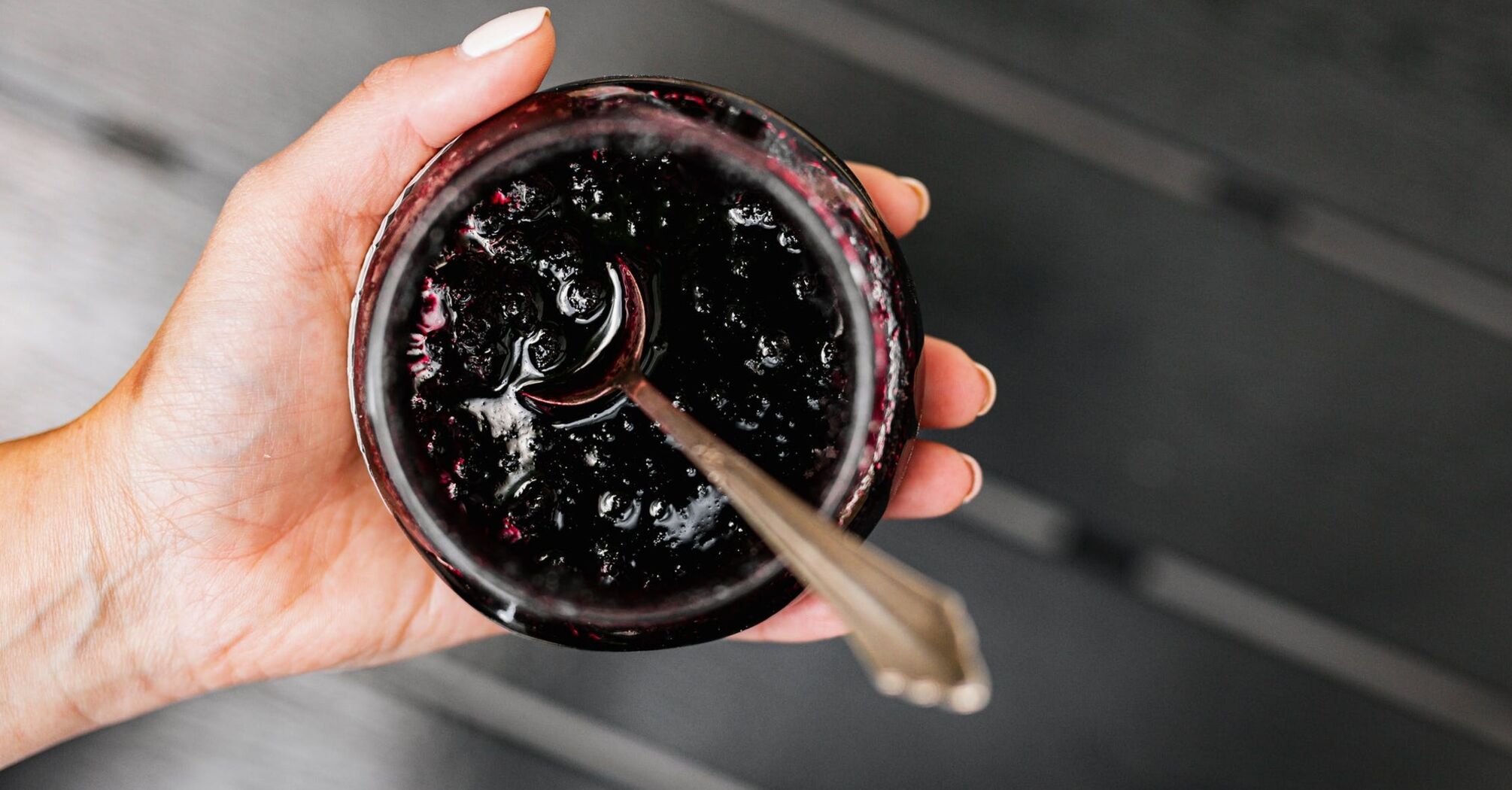 Jelly jam made from currants