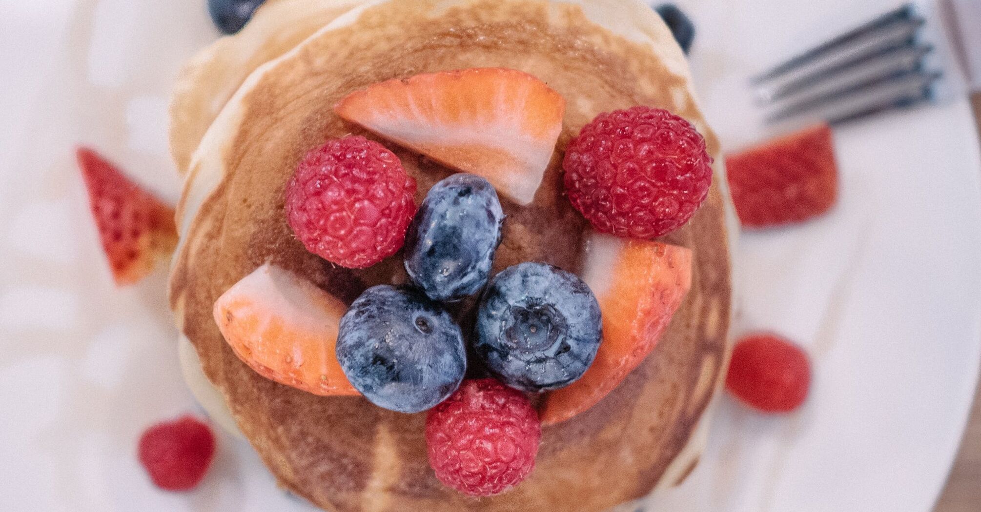 Lush pancakes on kefir