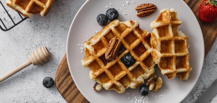 Delicate banana waffles that children will definitely appreciate: cooked in 5 minutes