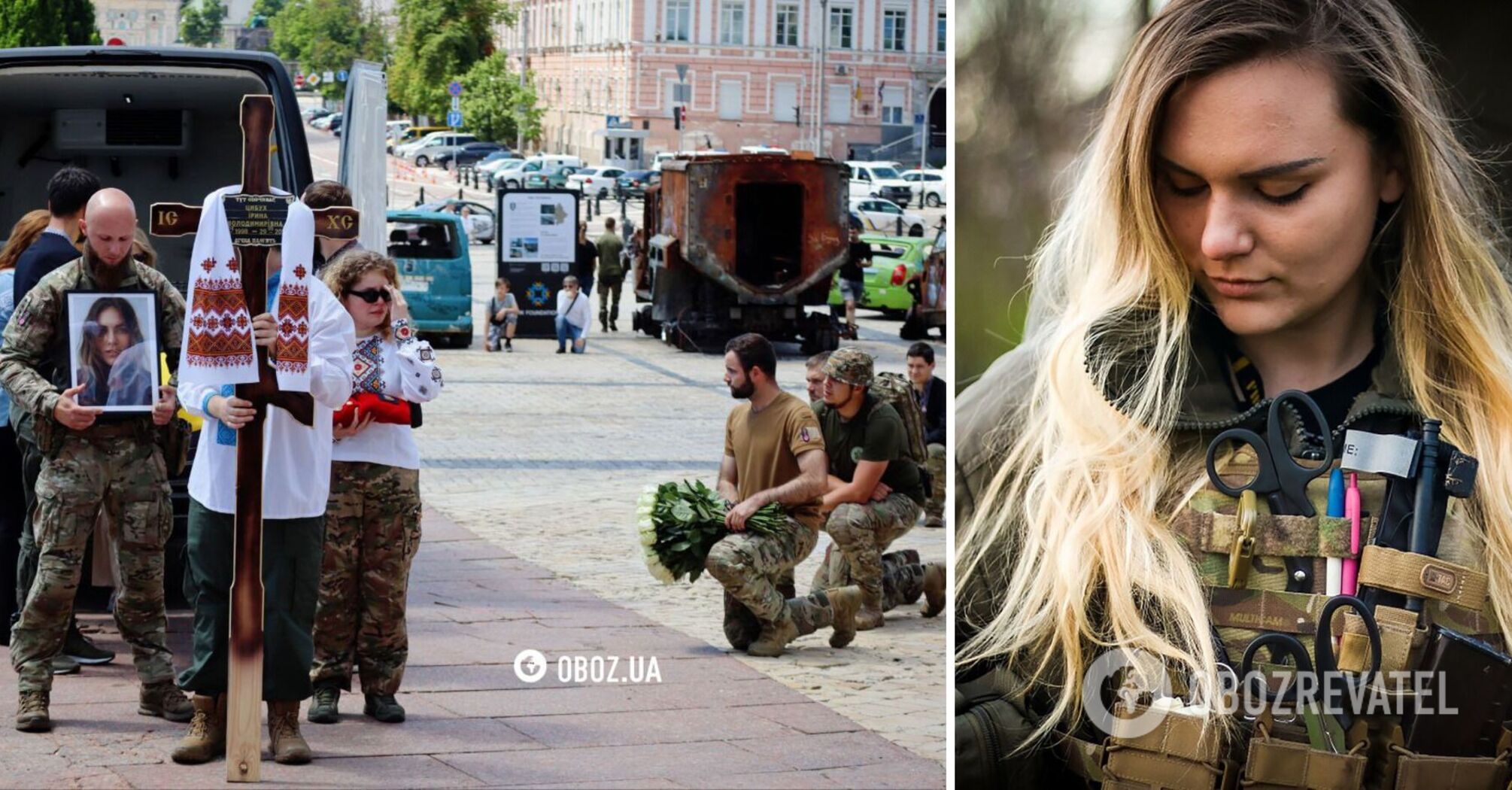 She gave her life for Ukraine: the farewell ceremony for combat medic Iryna Tsybukh has begun in Kyiv. Photos and video