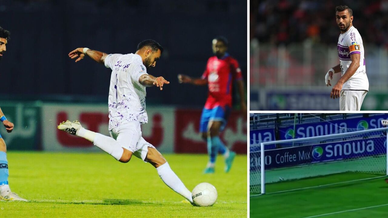 A fantastic winning goal from the center of the field is scored in the Iranian championship. Video