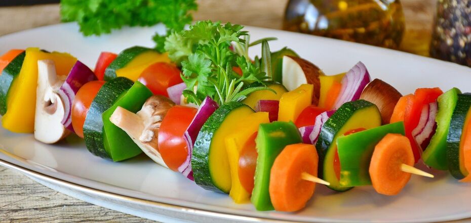 Vegetable skewers