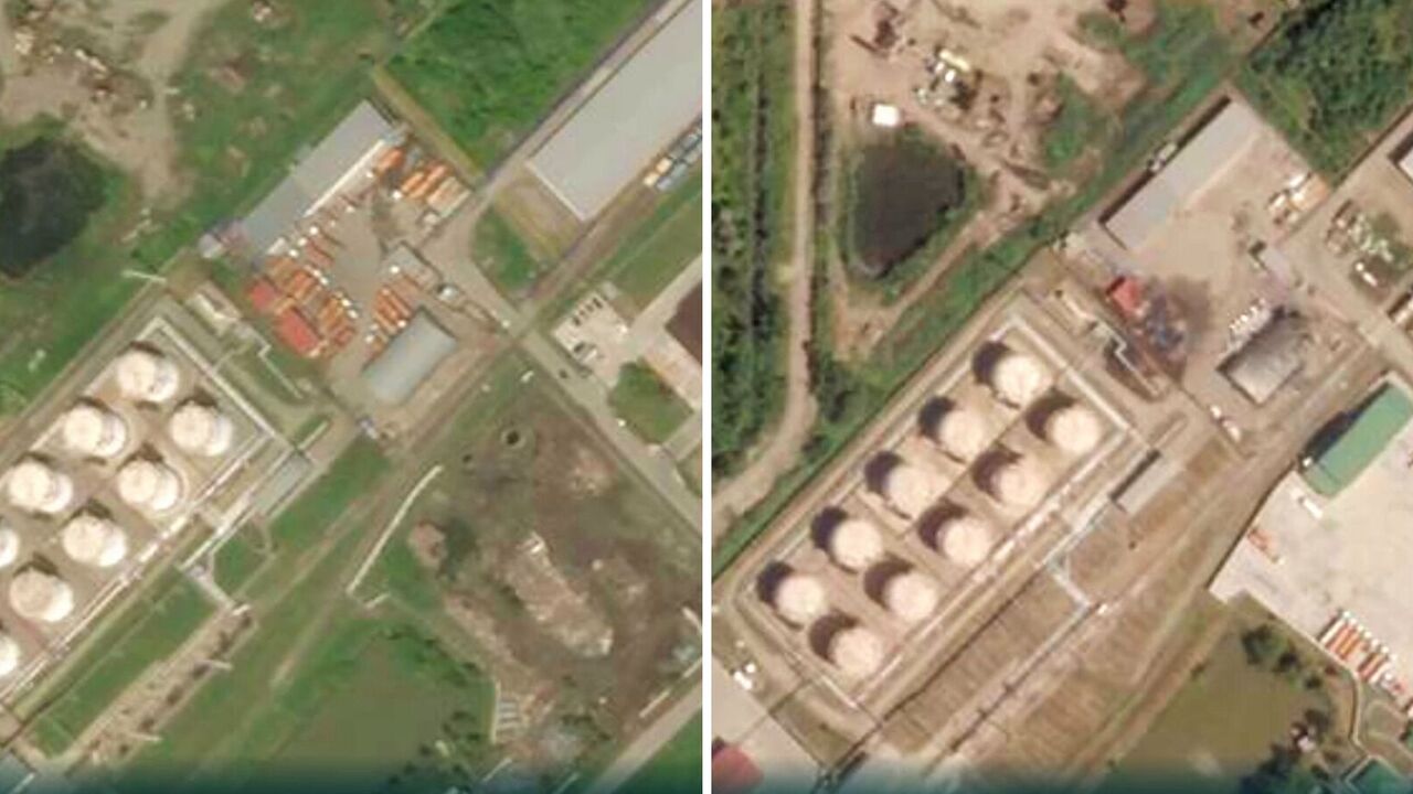 The building is destroyed: satellite photos of the aftermath of the strike on the oil depot in Adygea