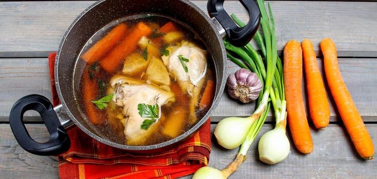 How to prepare delicious and rich chicken broth: will help calm down