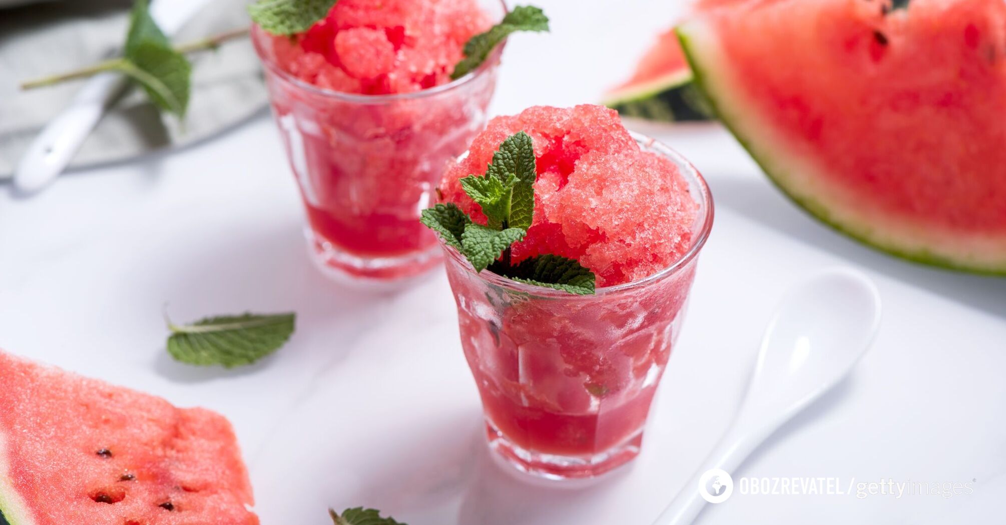 Watermelon sorbet