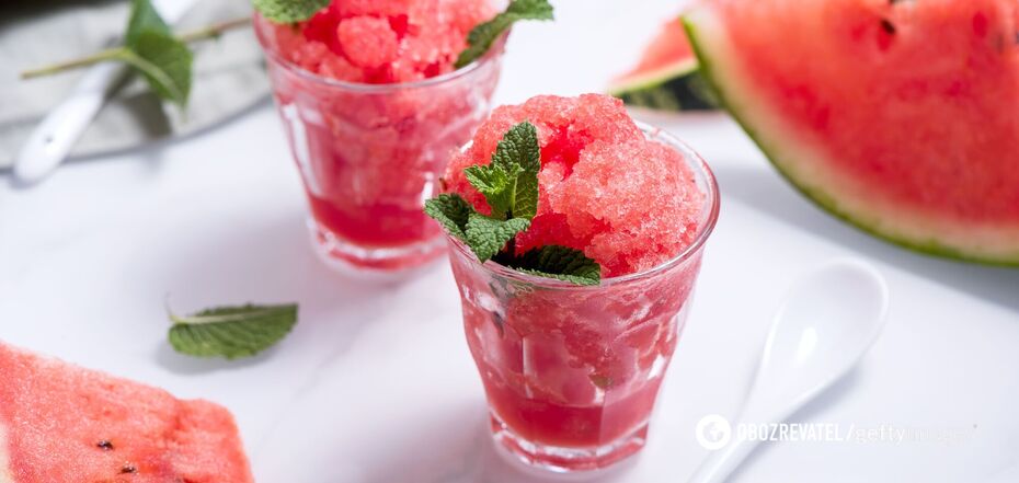 Watermelon sorbet