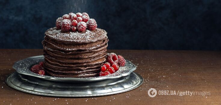 Chocolate pancakes