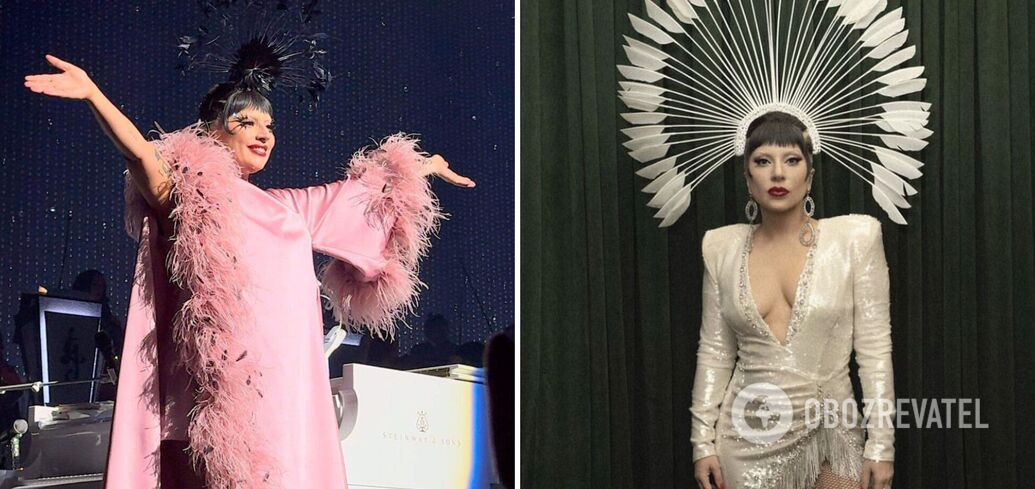 It was created in just 4 days. Lady Gaga appeared at her concert in a dress of a Ukrainian brand. Photo