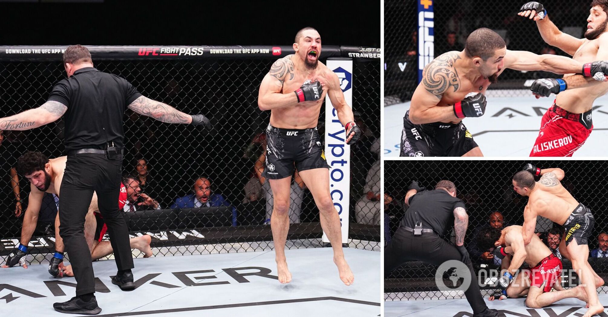 The 4-time world champion from Russia was knocked out in the first round. Video