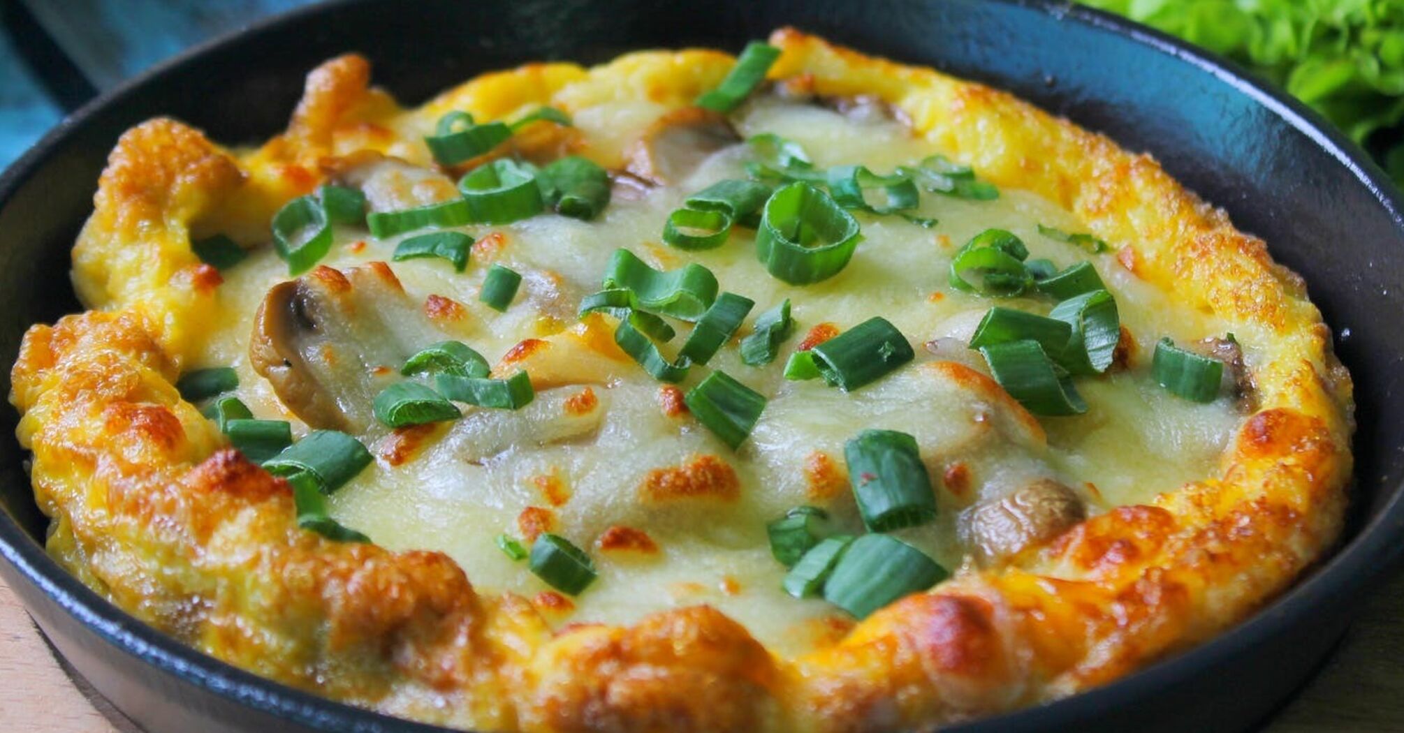 Baked omelet that turns out very puffy and tender