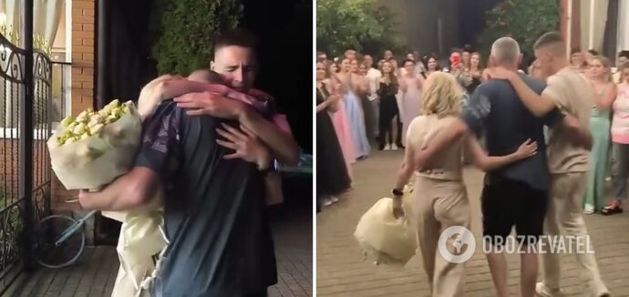After 27 months of captivity: Snake island defender Volodymyr Abazher returned home for his son's graduation. A touching video