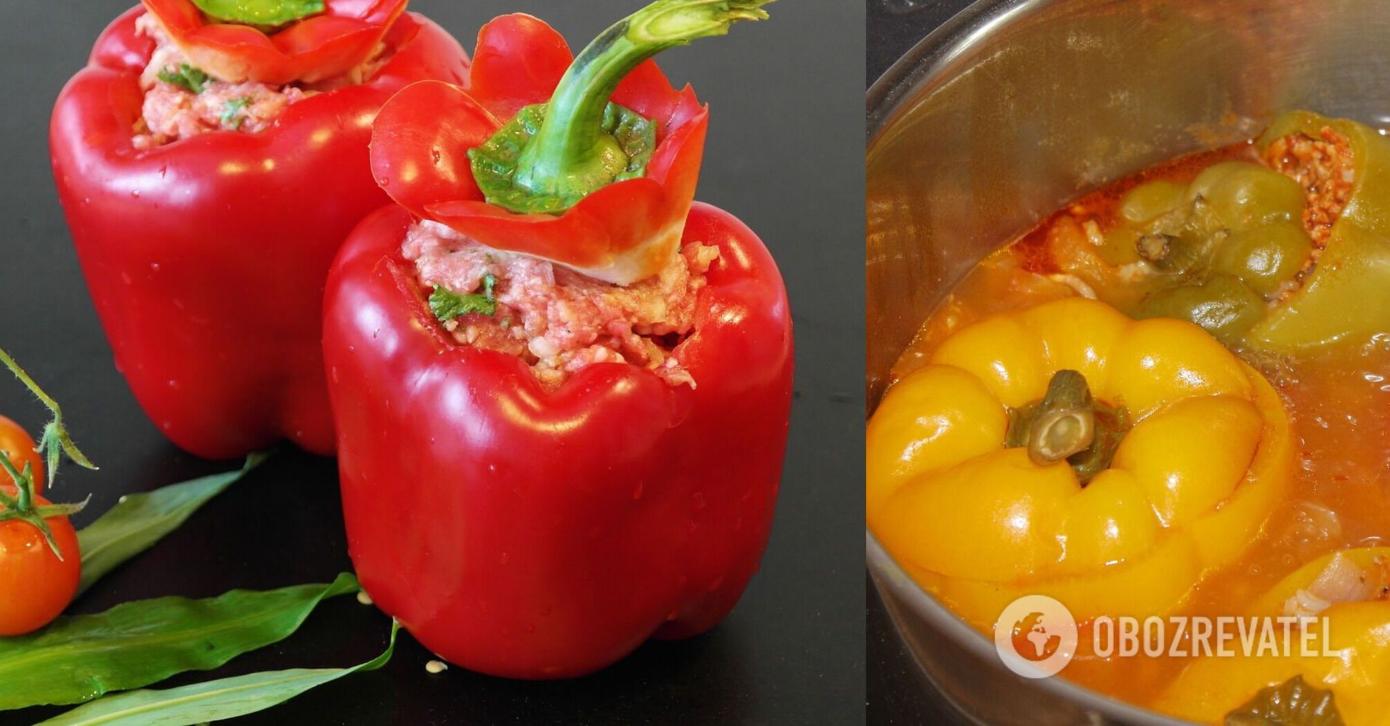 Homemade stuffed peppers