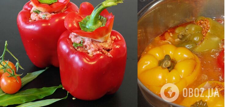 Homemade stuffed peppers