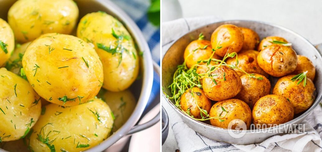 How to cook perfect jacket potatoes with a crispy crust: life hack