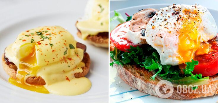 Delicious poached egg for breakfast