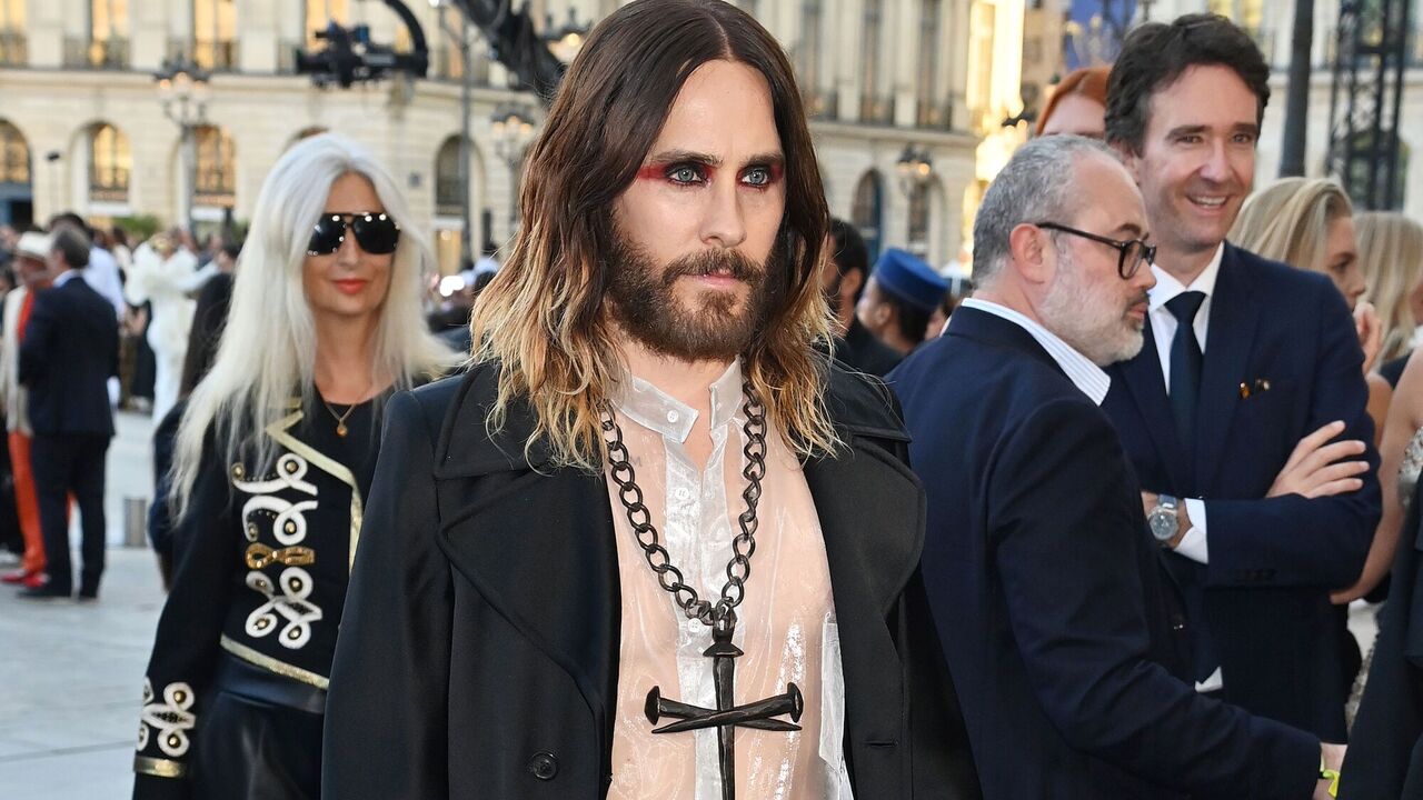Jared Leto went out in public in underpants and a transparent shirt with a cross: fans did not appreciate it. Photo