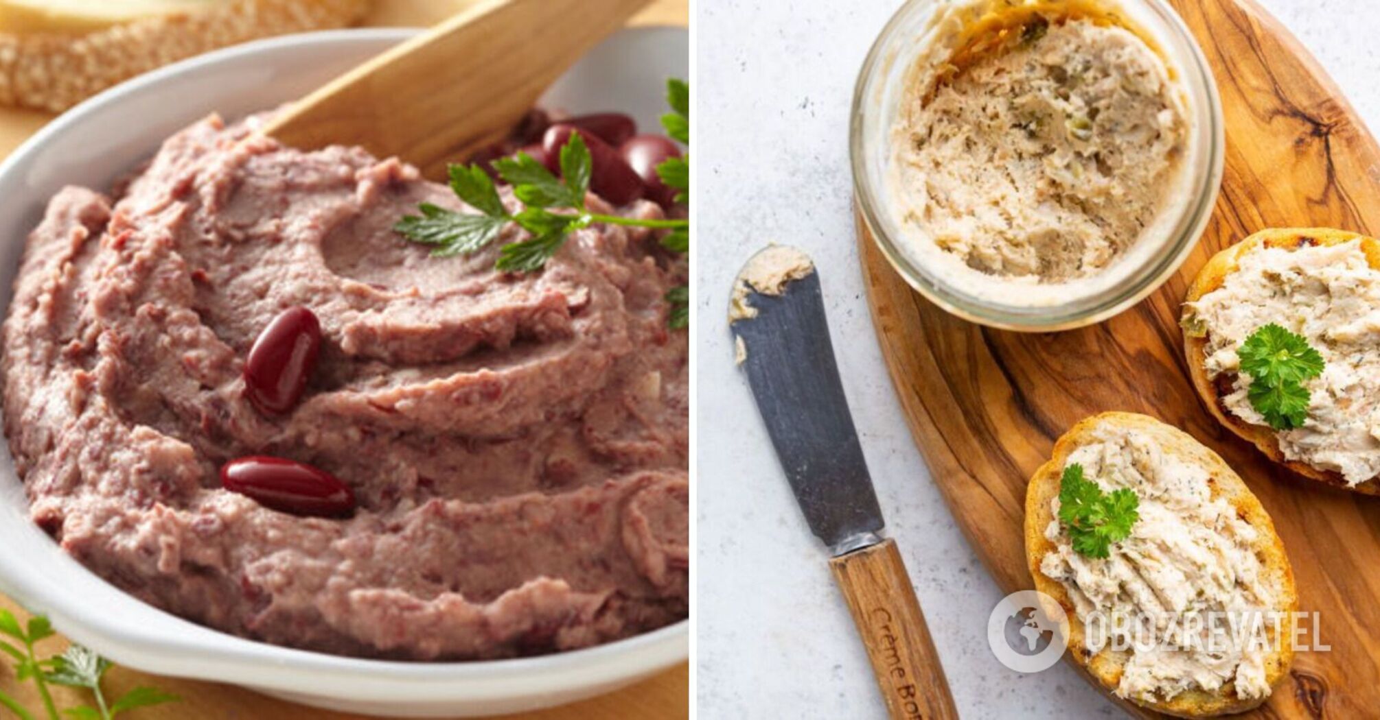 Useful bean and mushroom pate: even better than liver one