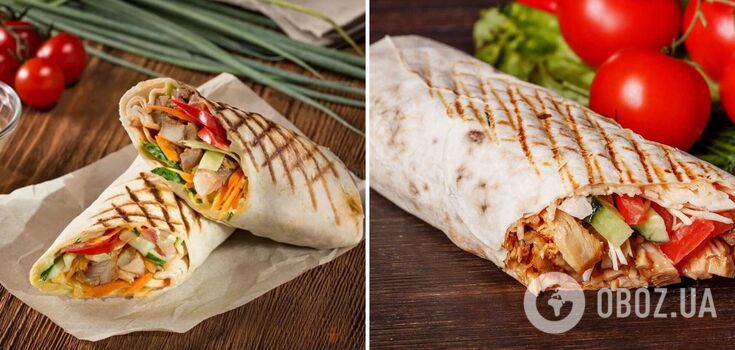 Homemade shawarma