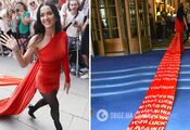 Katy Perry shocked in a short dress with an almost 100-meter train: what is her secret
