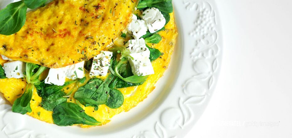 Omelette without milk and flour