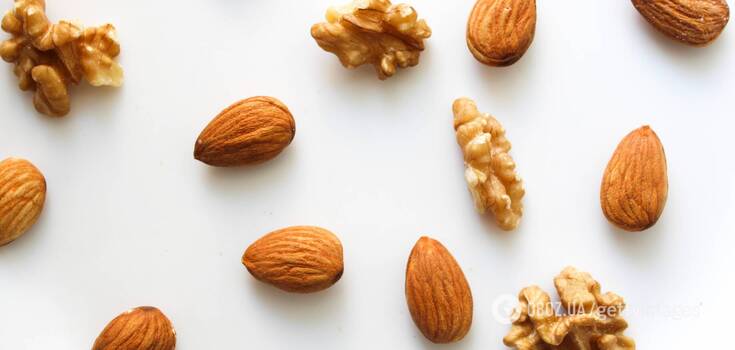 Walnuts and almonds help lower bad cholesterol