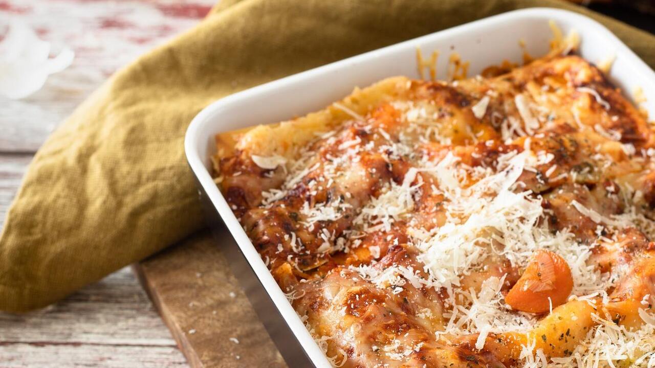 Homemade lasagna