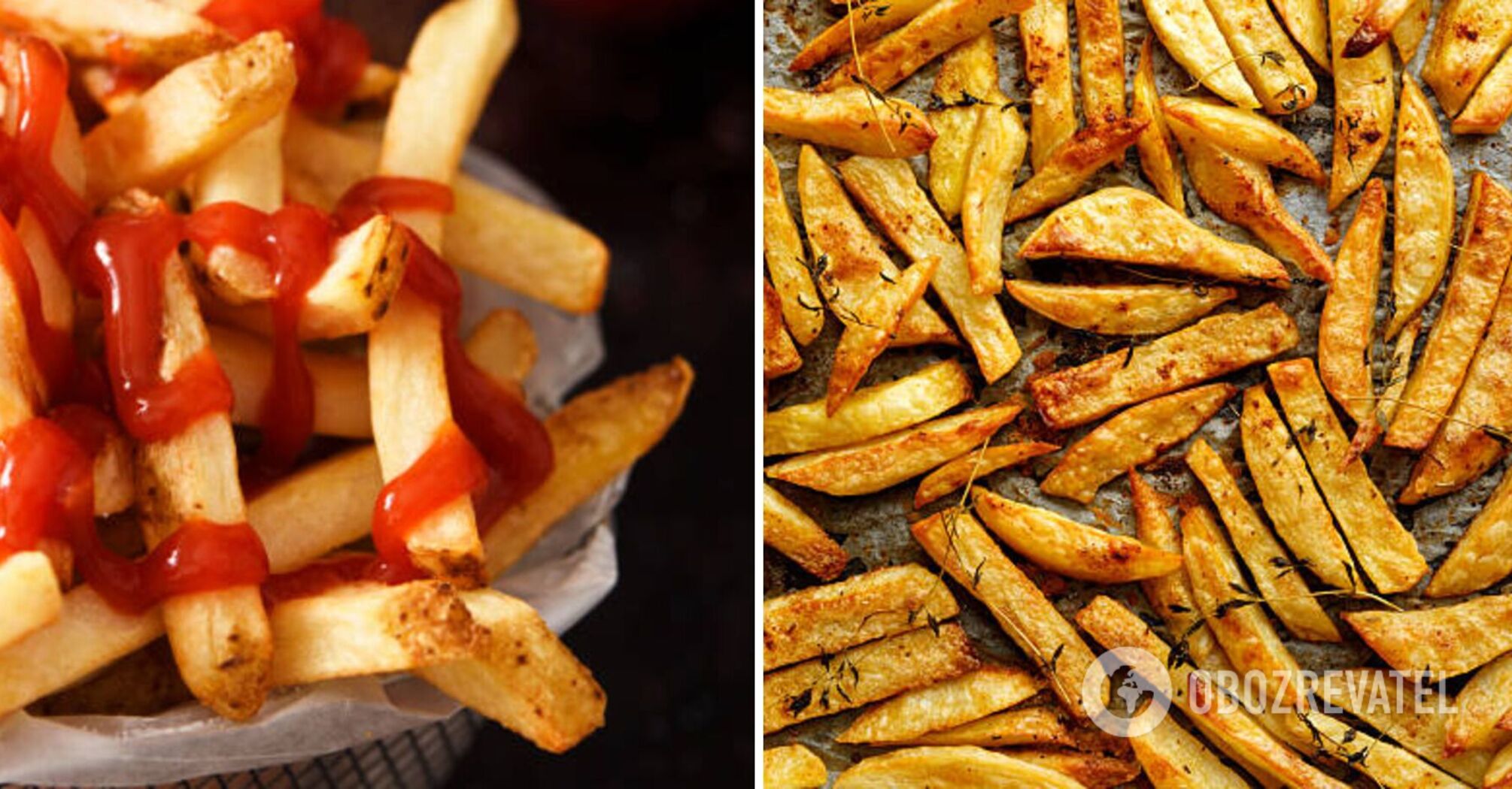 How to cook low-calorie french fries without frying: recipe