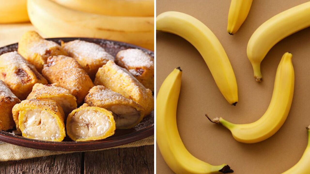 Banana in batter in 5 minutes: a low-calorie dessert that even children can eat