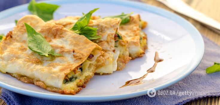 Pita bread pie