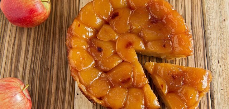 Delicious appple tarte tatin: much easier to prepare than charlotte