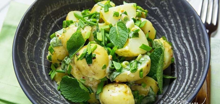 Recipe for potatoes with mint