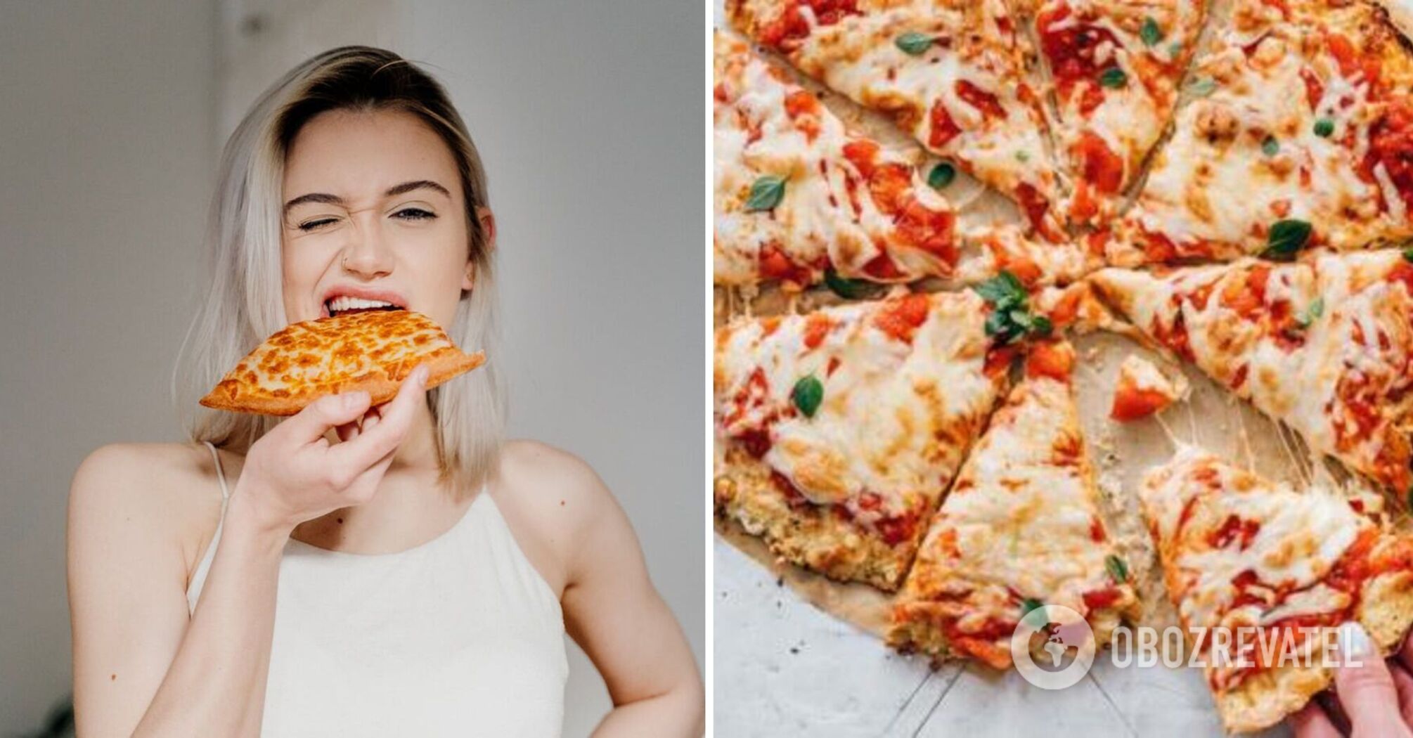 Pizza without flour: what to make a healthy dough from