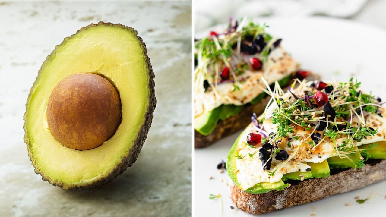 A delicious avocado sandwich