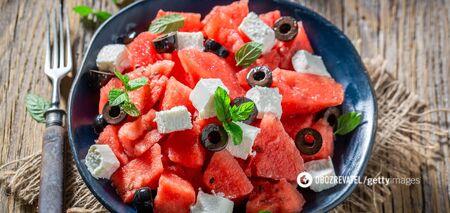 Sałatka z arbuzem i fetą