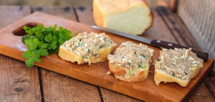 Bread spread on bread