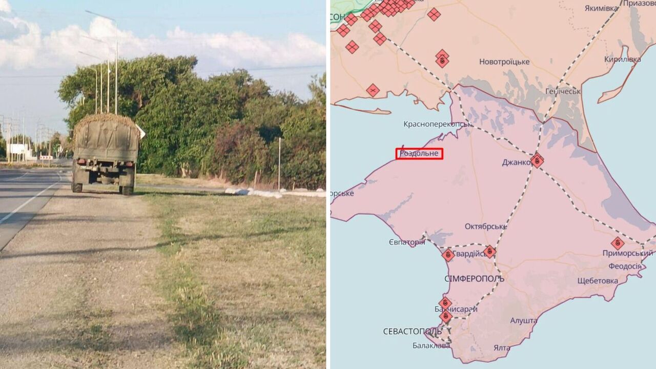 "Atesh" agents reconnoitered the occupiers' military base in Razdolnoye in Crimea. Photo