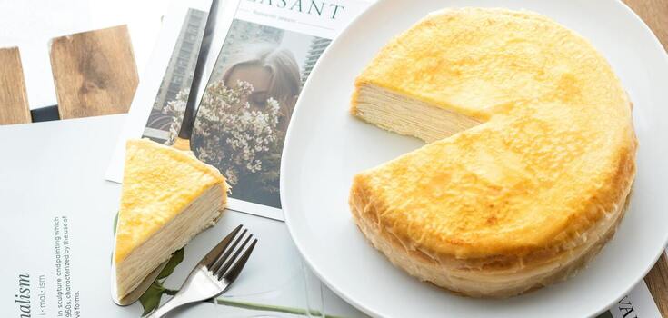 Ice cream flavored pancake cake: a dessert that doesn't need to be baked