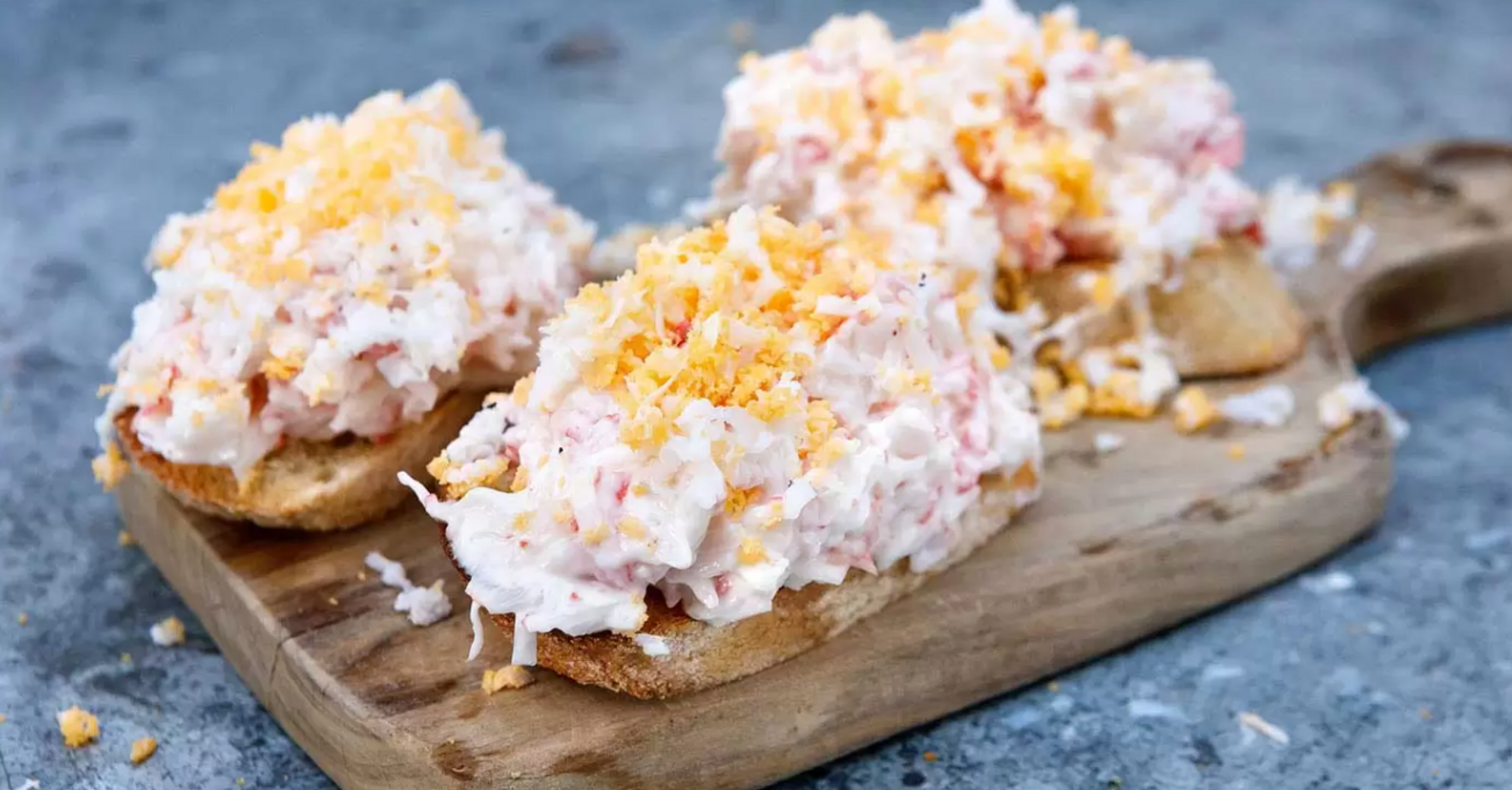 Crab stick spread without mayonnaise