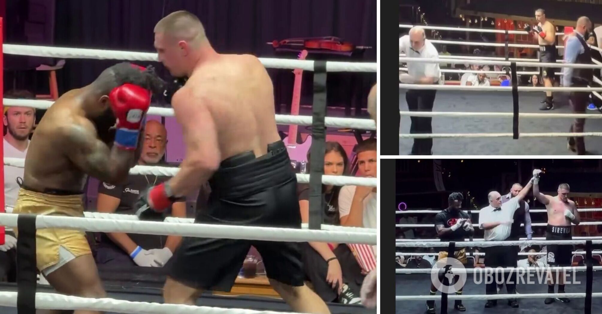 The undefeated Ukrainian heavyweight won the fight early with four knockdowns. Video