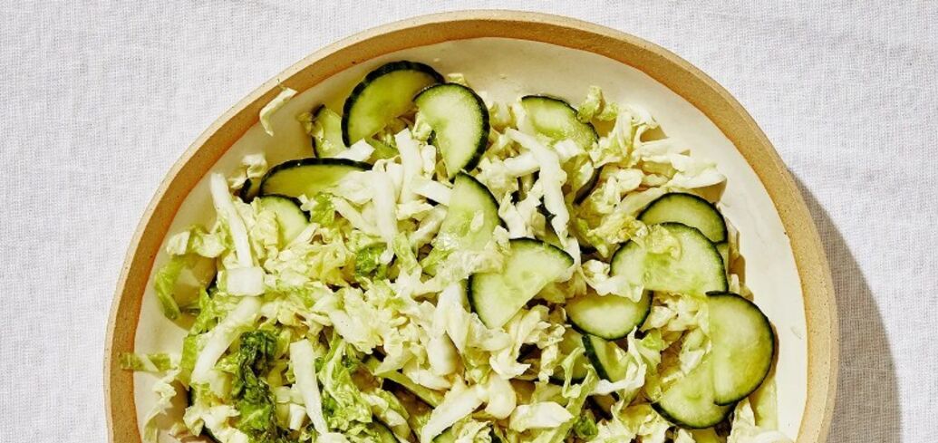 Emerald salad with Chinese cabbage and mayonnaise in 10 minutes