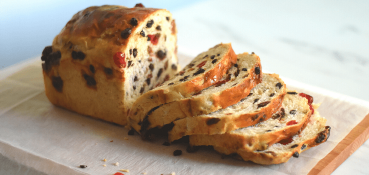 Sweet bread with seasonal fruit: easier than any pie