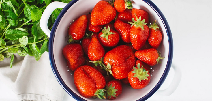 Strawberries for jam