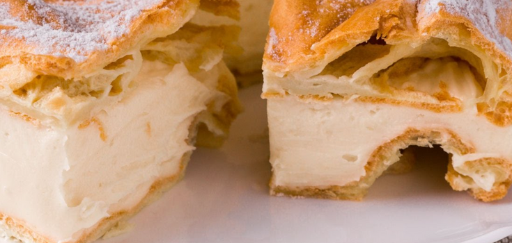 Dairy-free custard that doesn't fall: for tubes, eclairs and cakes