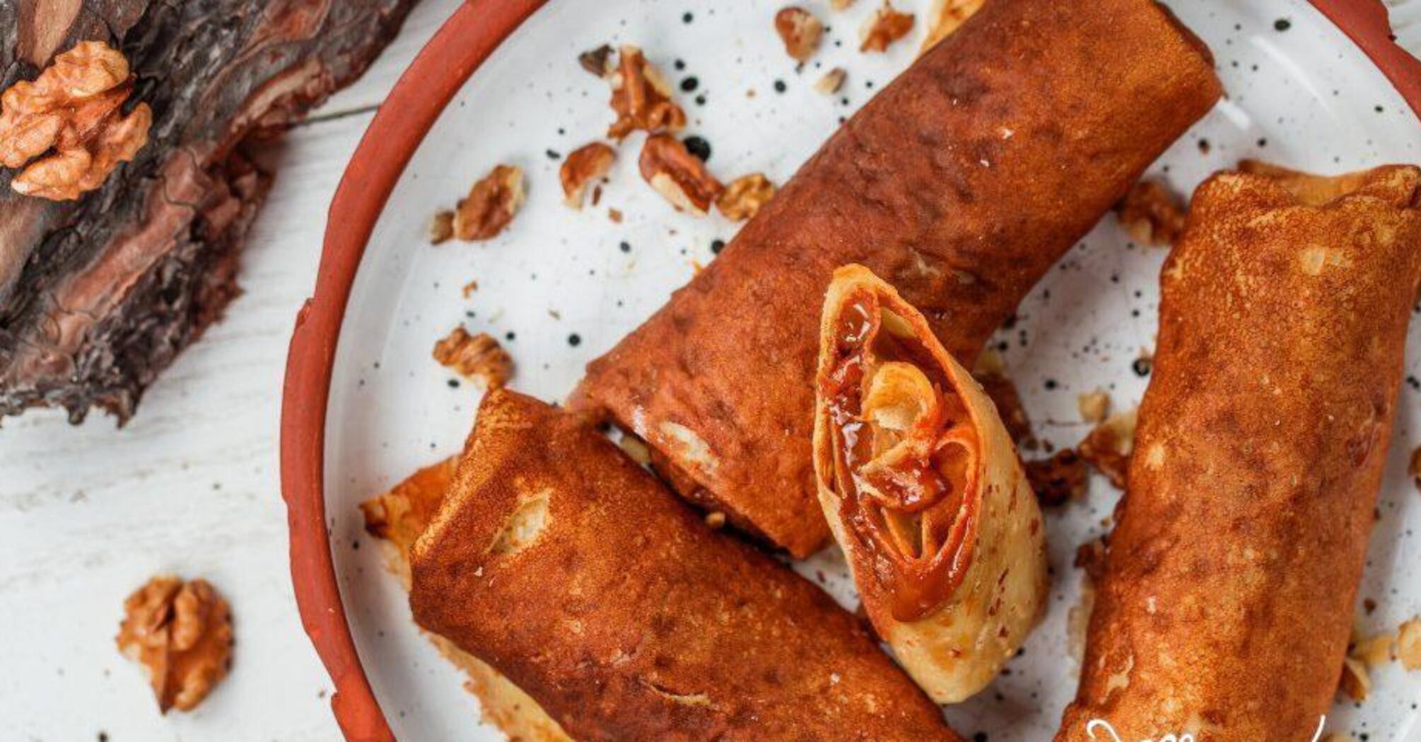 Recipe for stuffed pancakes